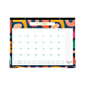 Blue Sky™ Monthly Academic Desk Pad Calendar, Brit + Co, 22" x 17", Abstract Blocks, July 2022 to June 2023, 136449 1 thumbnail image