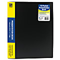 C-Line® Bound Sheet Protector Presentation Book, 12 Pockets, 8 1/2" x 11", Black, Pack Of 6 1 thumbnail image