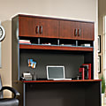 Sauder® Via Collection Hutch For Credenza, Classic Cherry/Soft Black 1 thumbnail image