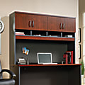 Sauder® Via Collection Hutch For Credenza, Classic Cherry/Soft Black