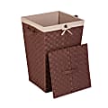 Honey-Can-Do Woven Strap Hamper, 26" x 17" x 17", Java Brown 1 thumbnail image