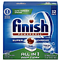 Finish® Powerball® Dishwasher Detergent Tabs, Fresh Scent, Box Of 32 Tabs