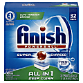 Finish® Powerball® Dishwasher Detergent Tabs, Fresh Scent, Box Of 32 Tabs 1 thumbnail image