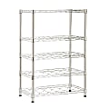 Honey-Can-Do Steel Adjustable Wine Rack, 4-Tiers, Chrome 1 thumbnail image