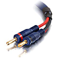 C2G 10ft 12 AWG Velocity Speaker Cable - Banana Plug Male - Banana Plug Male - 10ft - Blue 1 thumbnail image