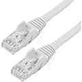 StarTech.com 4ft CAT6 Ethernet Cable - White Snagless Gigabit CAT 6 Wire - 4ft White CAT6 up to 160ft - 650MHz