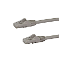 StarTech.com 10ft CAT6 Ethernet Cable - Gray Snagless Gigabit CAT 6 Wire - 10ft Gray CAT6 up to 160ft - 650MHzSnagless UTP RJ45 patch/network cord 1 thumbnail image
