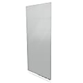 Ghent Aria Low-Profile Magnetic Glass Whiteboard, 72" x 48", Gray