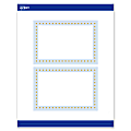 Avery® Printable Postcards With Sure Feed® Technology, 4" x 6", Matte White With Gold Dots/Blue Border Design, Pack Of 20 1 thumbnail image