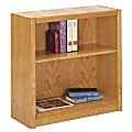 Concepts In Wood Bookcase, 2 Shelves, 30"H x 30"W x 12 7/8"D, American Red Oak 1 thumbnail image