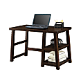 Whalen Triton 48"W Computer Desk With Shelves, Walnut