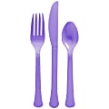 Amscan Boxed Heavyweight Cutlery Assortment, New Purple, 200 Utensils Per Pack, Case Of 2 Packs 1 thumbnail image