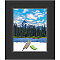Amanti Art Wood Picture Frame, 16" x 19", Matted For 11" x 14", Corvino Black