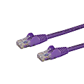 StarTech.com 10ft CAT6 Ethernet Cable - Purple Snagless Gigabit CAT 6 Wire - 10ft Purple CAT6 up to 160ft - 650MHzSnagless UTP RJ45 patch/network cord