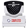 AccuStamp Pre-Ink Message Stamp, "Completed", Red/Blue 1 thumbnail image