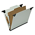SKILCRAFT 2/5 Tab Cut Letter  Hanging Folder, 1" Folder Capacity, 8 1/2"x11", Right of Center Tab Position, Pack of 10 - NSN6816253 1 thumbnail image