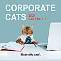 2024 TF Publishing Animal Monthly Wall Calendar, 12” x 12”, Corporate Cats, January To December