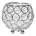 Elegant Designs Elipse Crystal Bowl, 3-3/4", Chrome 1 thumbnail image