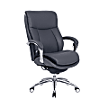 Serta® iComfort i5000 Big & Tall Ergonomic Bonded Leather Executive Chair, Slate/Silver