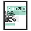 MCS Gallery Poster Frame, 16" x 20", Black Woodgrain 1 thumbnail image