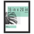 MCS Gallery Poster Frame, 16" x 20", Black Woodgrain