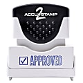 AccuStamp2 Pre-Inked Message Stamp, "Approved", Blue 1 thumbnail image