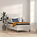Flash Furniture Capri Comfortable Sleep 12" Foam And Pocket Spring Mattress In a Box, Twin, 12"H x 39"W x 75"D