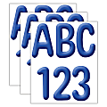 Eureka 4” Deco Letters, Color My World Solid Blue, 180 Letters Per Pack, Set Of 3 Packs 1 thumbnail image