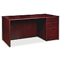 Lorell® Prominence 2.0 66"W Right-Pedestal Computer Desk, Mahogany 1 thumbnail image