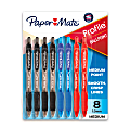 Paper Mate Ballpoint Pen, Profile Retractable Pen, Medium Point (1.0mm), Assorted, 8 Count 1 thumbnail image