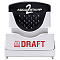 AccuStamp2 Pre-Inked Message Stamp, "Draft", Red