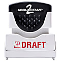 AccuStamp2 Pre-Inked Message Stamp, "Draft", Red 1 thumbnail image
