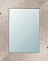 PTM Images Framed Mirror, Light Wood, 13 5/8"H x 11 5/8"W, White 1 thumbnail image