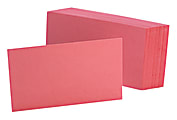 Oxford® Color Index Cards, Unruled, 3" x 5", Cherry, Pack Of 100 1 thumbnail image