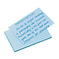 Oxford® Color Index Cards, Ruled, 3" x 5", Blue, Pack Of 100 1 thumbnail image