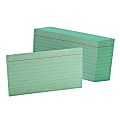 Oxford® Color Index Cards, Ruled, 3" x 5", Green, Pack Of 100