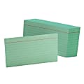 Oxford® Color Index Cards, Ruled, 3" x 5", Green, Pack Of 100 1 thumbnail image