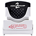 AccuStamp2 Pre-Inked Message Stamp, "Faxed", Red