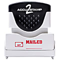 AccuStamp2 Pre-Inked Message Stamp, "Mailed", Red