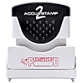 ACCU-STAMP2® Pre-Ink Message Stamp, "Posted" with Box, Red
