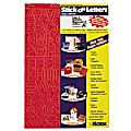 Stick-On Vinyl Indicators, Letters And Numbers, Helvetica, Red, 3/4" 1 thumbnail image