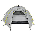 Outdoors Professional Nowata 4 4-Person Pop-Up Dome Camping Tent, 47”H x 114”W x 98”D, Gray 1 thumbnail image