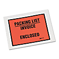 3M™ Full View Packing List/Invoice Enclosed Envelopes, Orange, Case Of 1,000 Envelopes