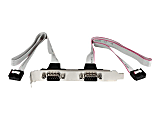 StarTech.com 2 Port 16in DB9 Serial Port BRacket to 10 Pin Header - DB9 bRacket - DB9 Header - Serial Port bRacket (PLATE9M2P16) - PLATE9M2P16 1 thumbnail image