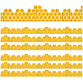 Eureka School Extra-Wide Deco Trim, The Hive Honeycomb, 37’ Per Pack, Set Of 6 Packs