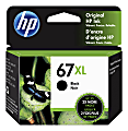 HP 67XL Black High-Yield Ink Cartridge, 3YM57AN 1 thumbnail image