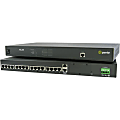 Perle IOLAN SDS16C DC Secure Device Server - Twisted Pair - 2 x Network (RJ-45) - 10/100/1000Base-T - Gigabit Ethernet - Management Port 1 thumbnail image