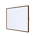 Ghent Impression Non-Magnetic Dry-Erase Whiteboard, Porcelain, 47-3/4” x 95-3/4”, White, Maple Wood Frame 1 thumbnail image