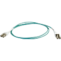C2G 3m LC Uniboot 10Gb 50/125 OM3 Duplex Multimode Fiber Cable - Aqua
