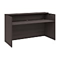 Bush Business Furniture Arrive 72"W Reception Desk With Shelf, Storm Gray, Standard Delivery 1 thumbnail image